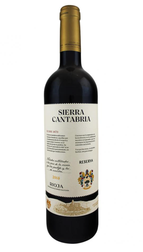  Sierra Cantabria Rioja Reserva 2014