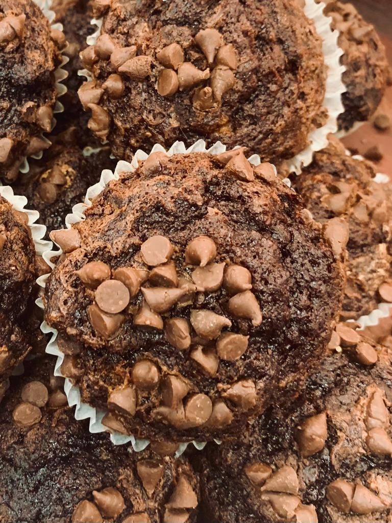 Double chocolate muffin